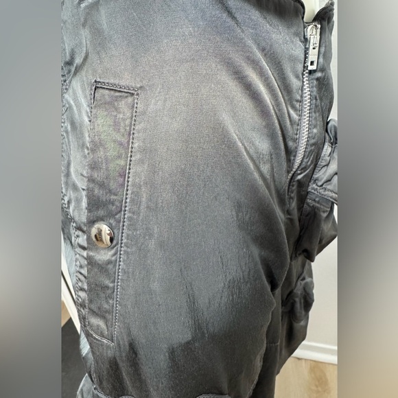 EUC Acne Studios Dusty Grey Satin Cargo Pants - Picture 10 of 16